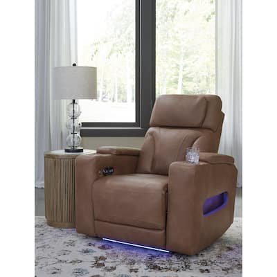 Signature Design by Ashley Point Clear Brown Power Recliner