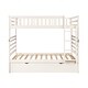 preview thumbnail 6 of 7, White Twin Bunk Beds for Kids with Safety Rail and Movable Trundle Bed