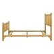 preview thumbnail 9 of 16, Farmhouse Log Bed Frame - Queen Size Rustic Pine Wood Construction