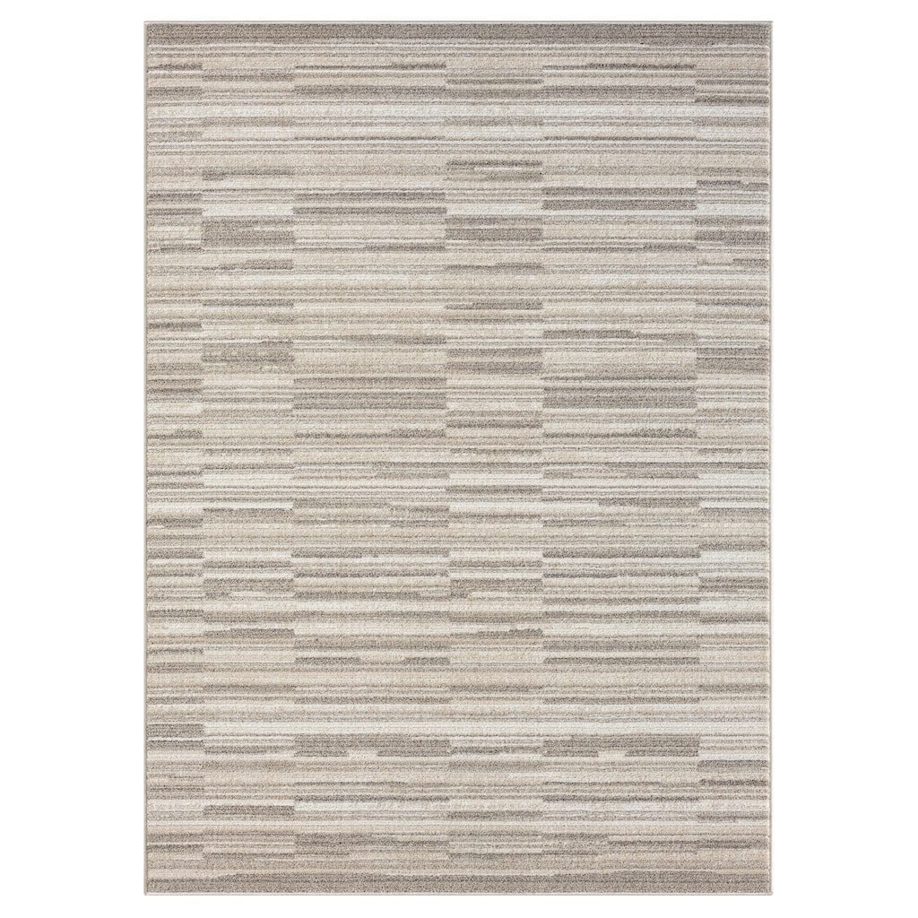 Terra by Obeetee Chelsea Stripes Neutral Rug