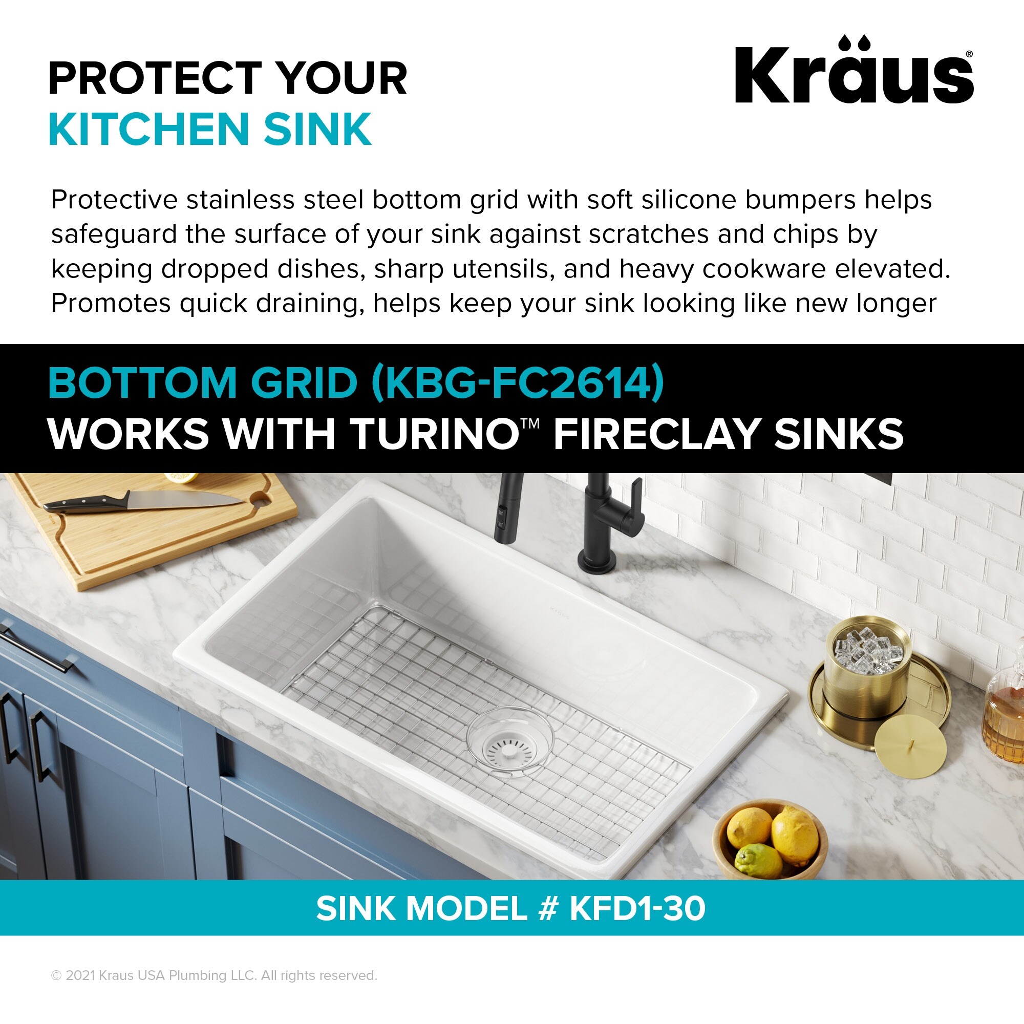 Kraus sink grate rubber feet 2025