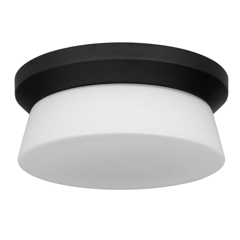 11 inch Black Integrated LED Flush Mount