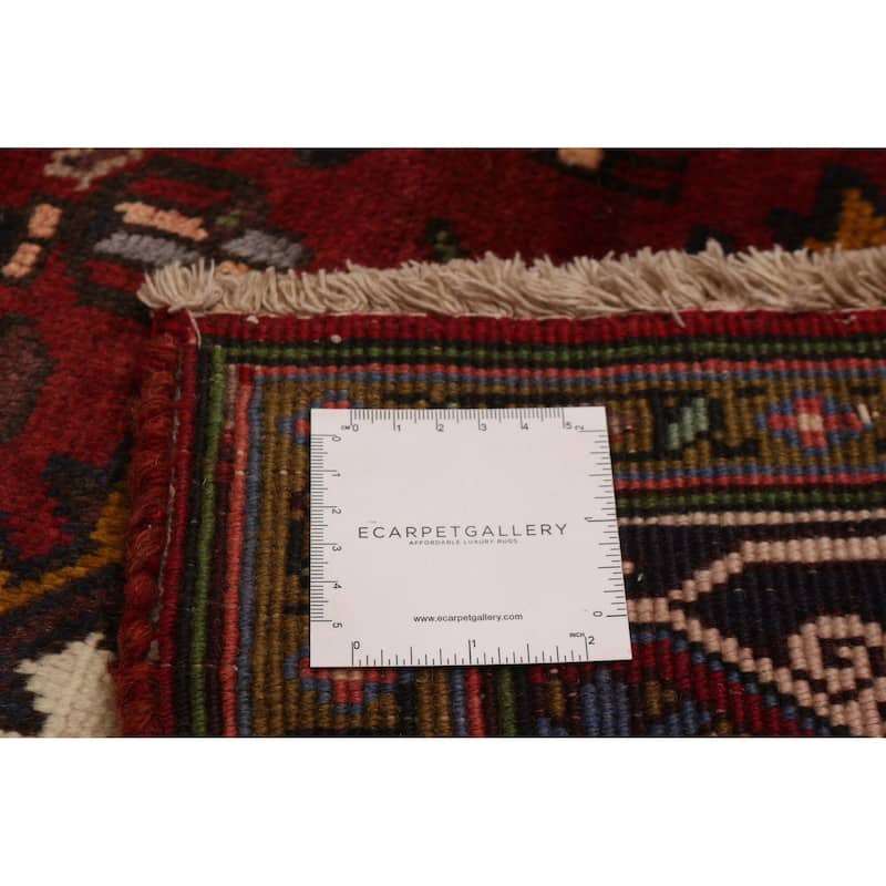 ECARPETGALLERY Hand-knotted Sarabi Dark Red Wool Rug - 7'3 x 9'10