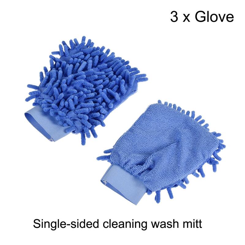 Home Microfiber Chenille Mitts Reusable Scratch-Free Cleaning Glove