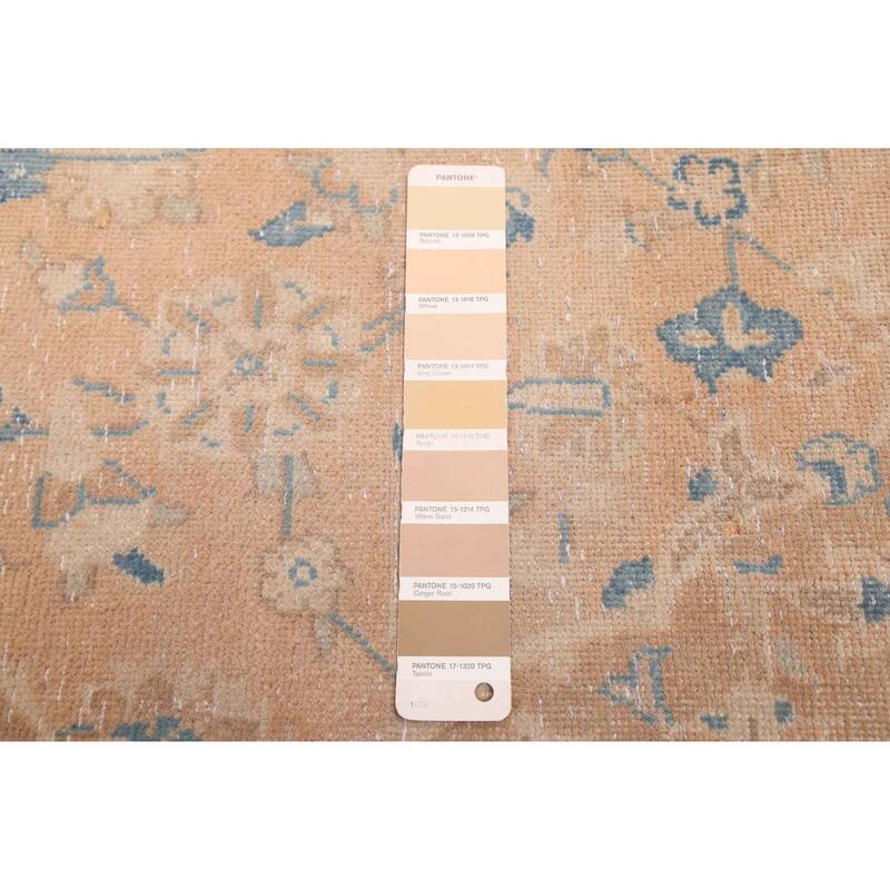 ECARPETGALLERY Hand-knotted Antalya Vintage Tan Wool Rug - 6'6 x 10'6