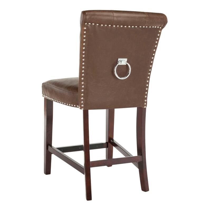 SAFAVIEH Maruse 26-inch Tufted Counter Stool (Set of 2) - 20" x 26.5" x 40.5" - 20Wx27Dx41H