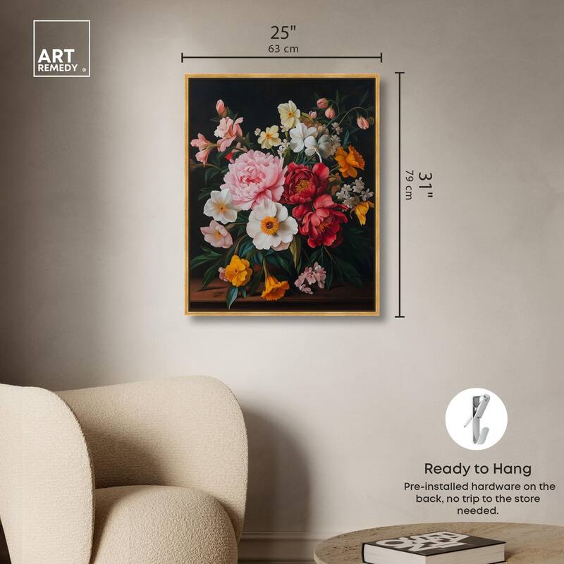 Violet Vignette II Canvas by Art Remedy