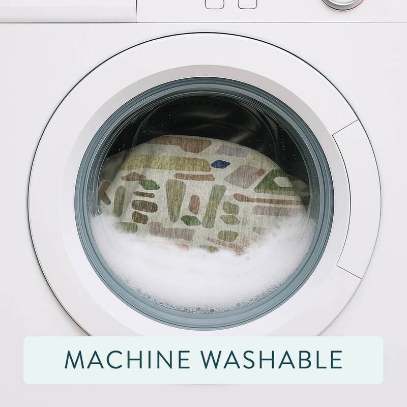 Machine Washable Indoor/ Outdoor Global Geo Chantille Rug