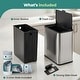 preview thumbnail 22 of 28, HOLDN’ STORAGE Trash Can and Recycling Bin Collection, Multi-Compartment Waste Organizer for Kitchen, Compost and Recycling