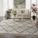 preview thumbnail 5 of 37, Carson Carrington Hjaltaryd Trellis Shag Area Rug