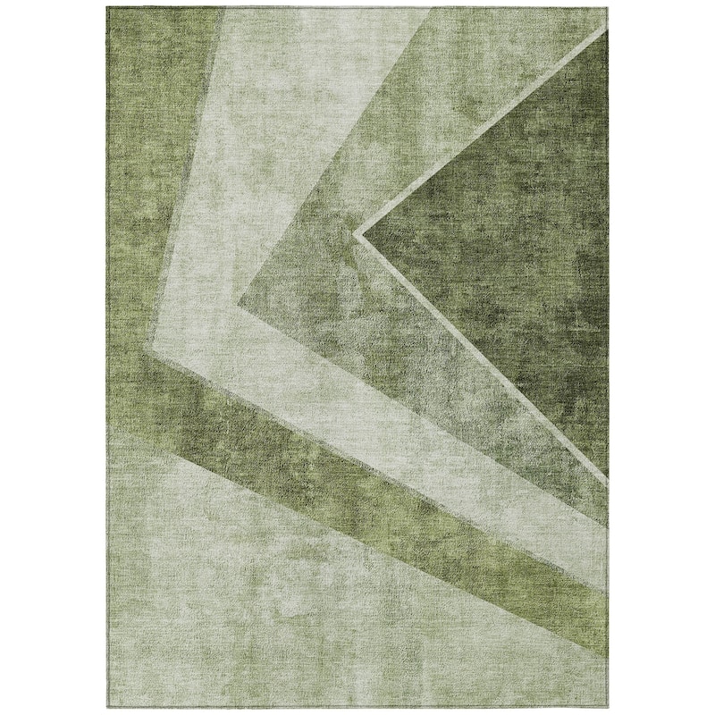 HomeRoots Geometric Transitional Rectangle Outdoor Rug