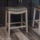 preview thumbnail 75 of 98, Maven Lane 31" Adrien Saddle Kitchen Bar Height Stool - N/A