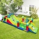 preview thumbnail 1 of 5, Inflatable Obstacle Course Bounce House with Dual Slides and Tunnels without Blower - Multi Kids