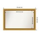 preview thumbnail 100 of 143, Townhouse Gold Framed Non-Beveled Custom Wall Mirror, Bathroom Vanity Mirror Outer Size: 35.75 x 23.75