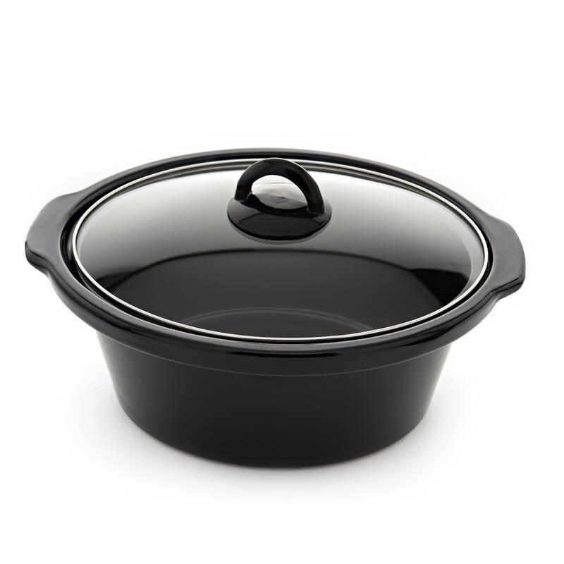 Brentwood Scallop Pattern 4.5 Quart Slow Cooker in White