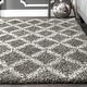 preview thumbnail 10 of 10, Nuloom Sharika Lattice Shaggy Area Rug