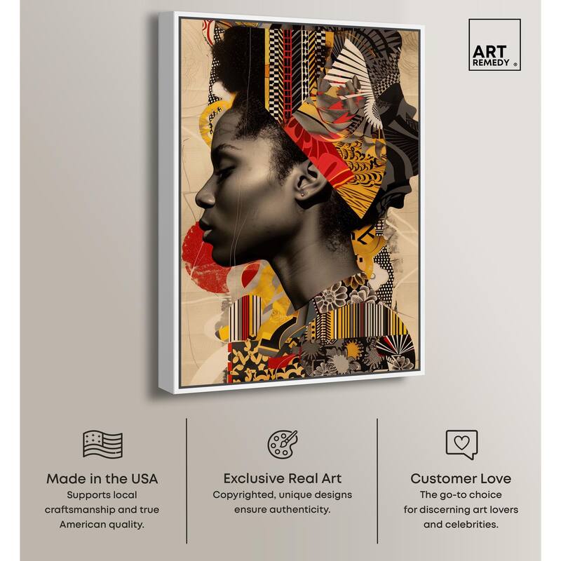 Cultural Collage Canvas by Art Remedy