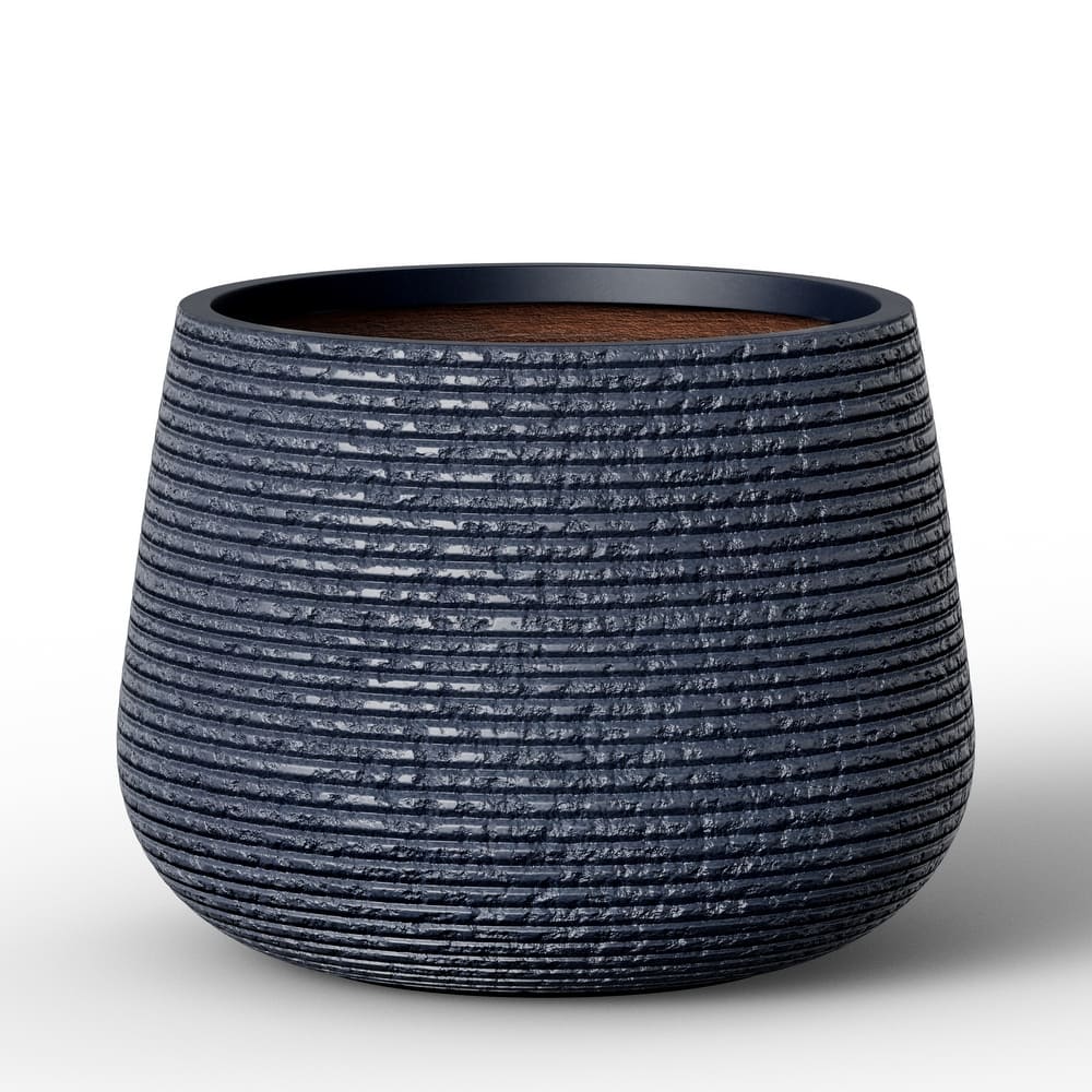 Upgraded Interior Concrete Round Planter with Draiange Holes