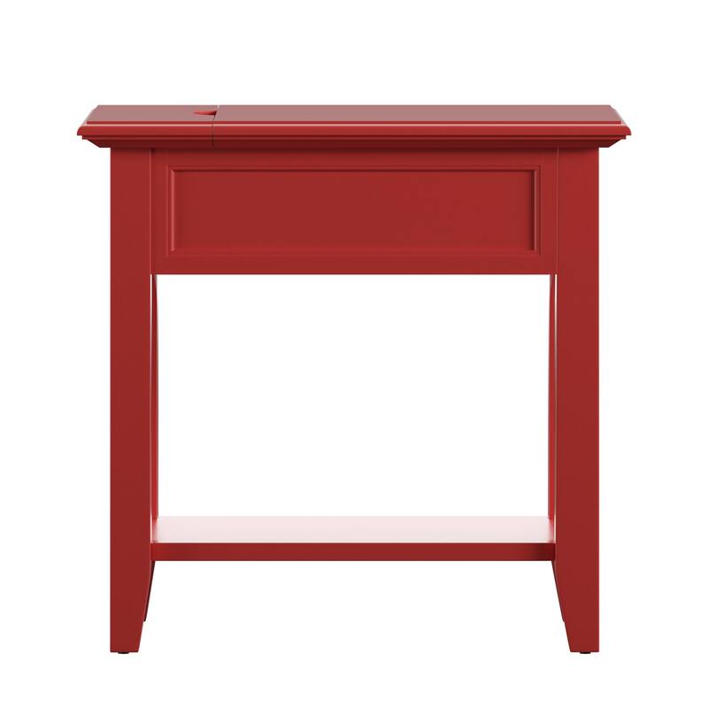 Zayden 1-drawer Side Table with Charging Station by iNSPIRE Q Bold