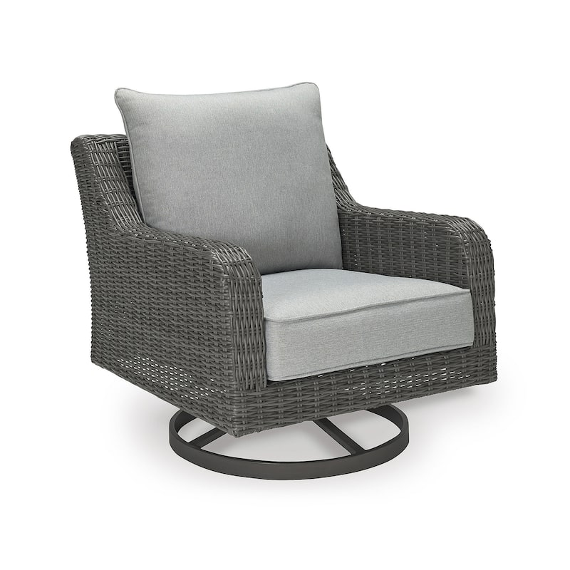 Elite Park Outdoor Swivel Lounge Chair - 32.25" W x 34" D x 33" H
