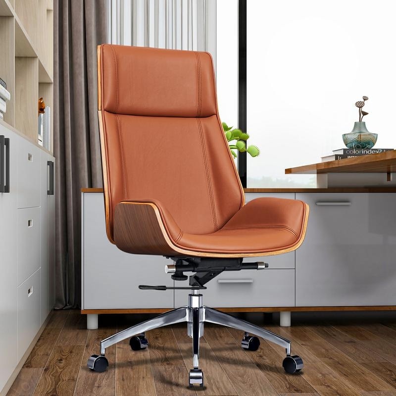 Viva Office Ergonomic High Back Bonded Leather Executive Office Chair with  Soft Spring Pack - Bed Bath & Beyond - 14521171