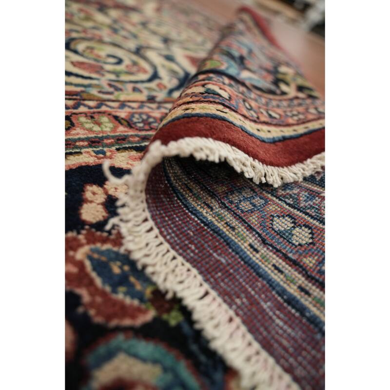 Hand Knotted Oriental 100% Wool Carpet Traditional Traditional Red Mahal Area Rug - 13' 10'' X 10' 6''