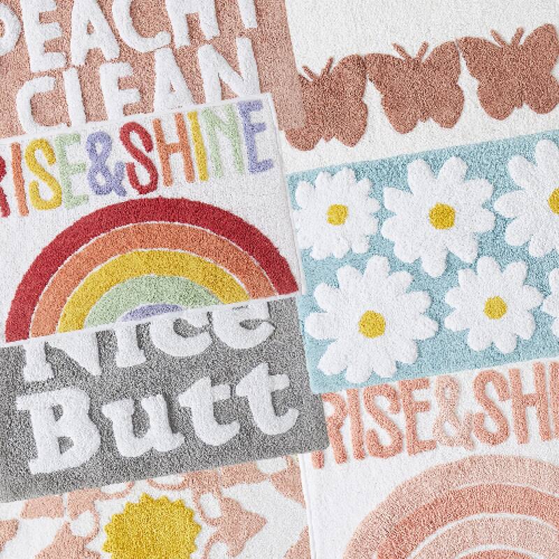 Jessica Simpson "Nice Butt" Cotton Bath Rug, 20"x32"