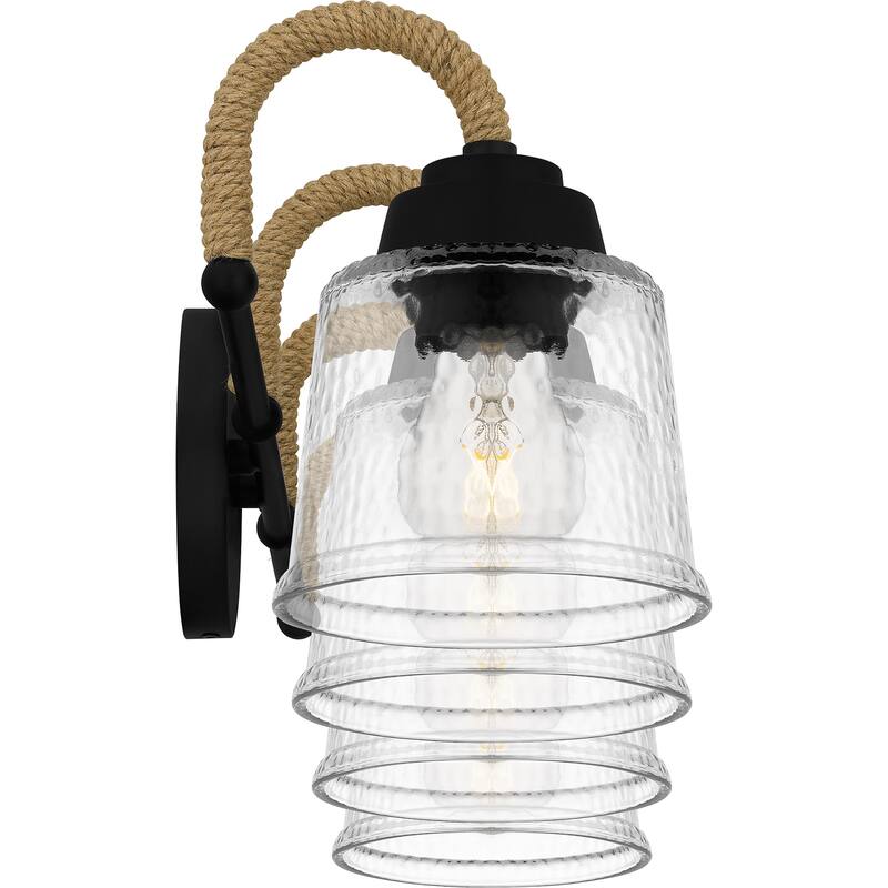 Seabreeze 4-Light Matte Black Bath Light