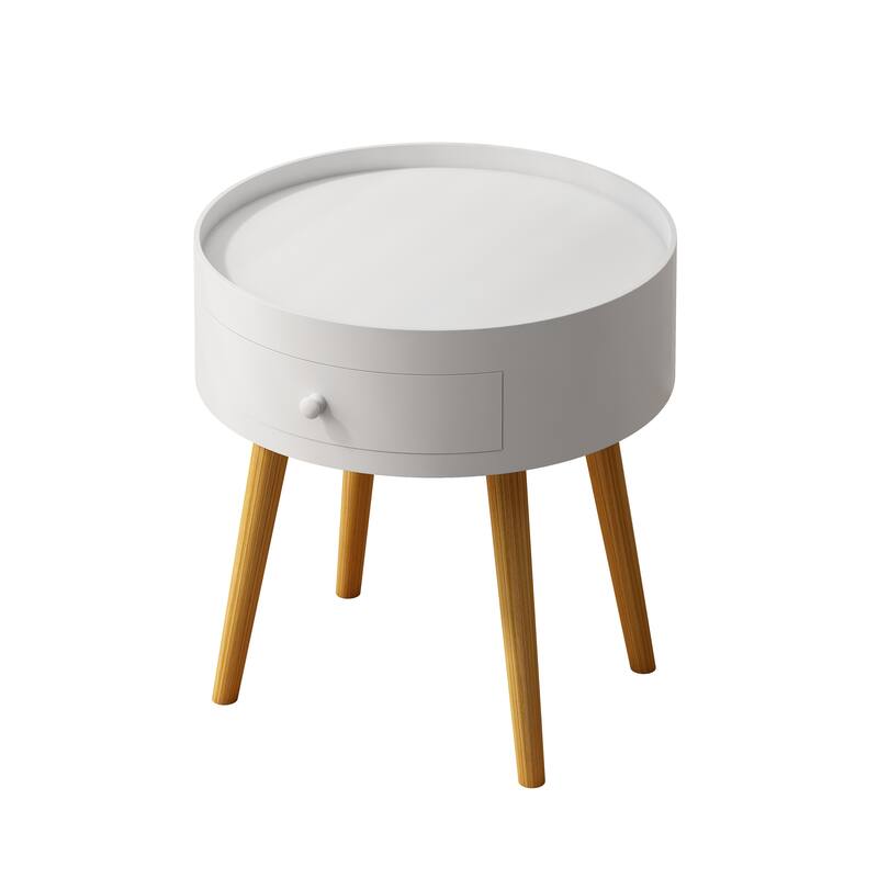 Modern Coffee Table with Drawer Side Table for Living Room