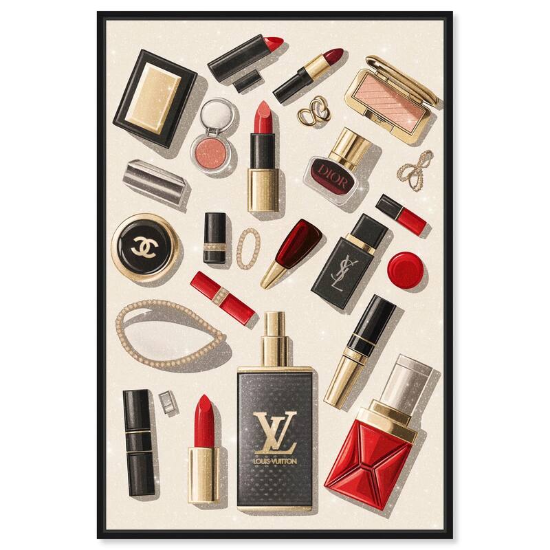 Luxury Makeup Collection Canvas by Art Remedy - Black - 20" x 30"