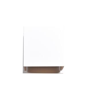 Access Lighting Square - LED Four Inch Outdoor Wall Sconce - White