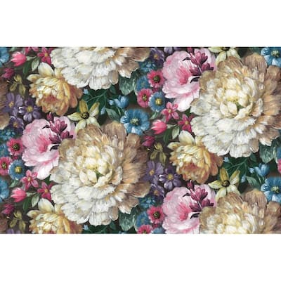 NextWall English Garden Floral Peel and Stick Wall Mural