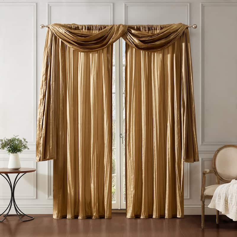 Elrene Athena Rod Pocket Curtain Panel Set of 3