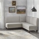preview thumbnail 2 of 18, Lifestorey Phillips 3-Piece Upholstered Banquette Set Set of 3 - Beige/Beige Stripe