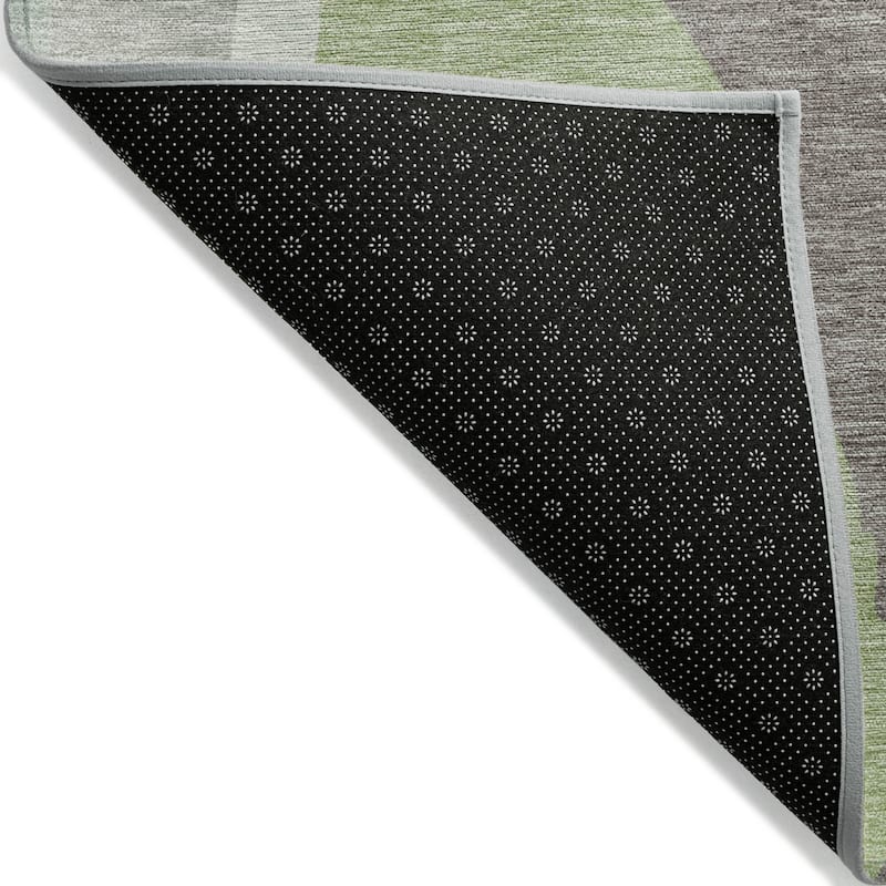 HomeRoots Abstract Transitional Rectangle Outdoor Rug