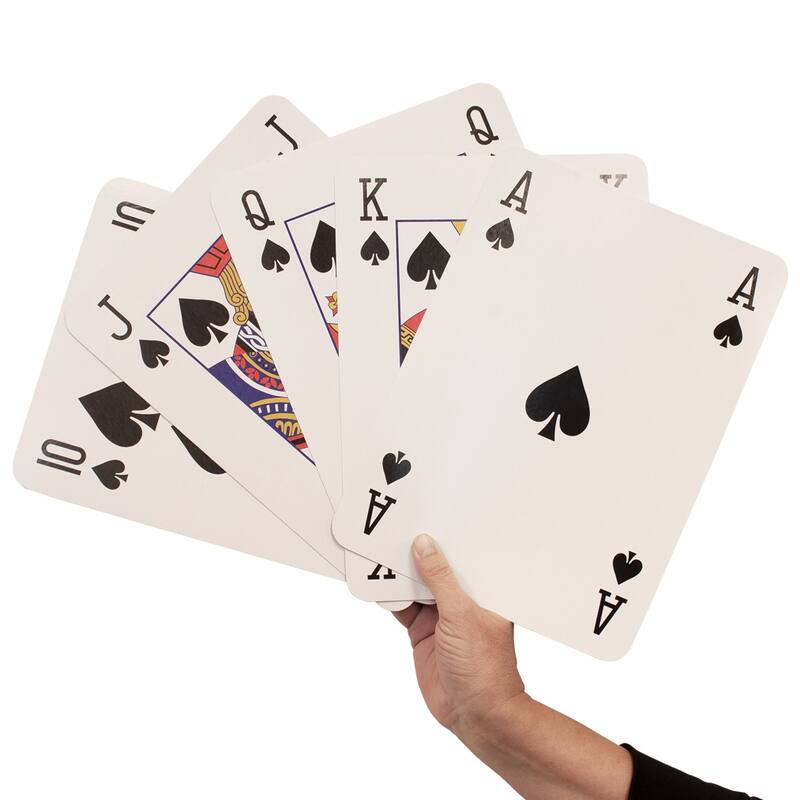 GSE Jumbo Playing Cards, Giant Playing Card Deck, Oversize Large Huge Playing Cards for All Ages