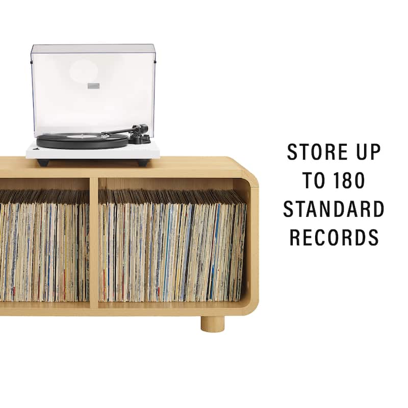 Crosley Zoe Medium Record Player Stand With Vinyl Storage - 15.75"d x 40"w x 55.11"h