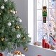 preview thumbnail 5 of 5, River of Goods Cornelius 14-Inch Red and Green Holiday Nutcracker Tiffany-Style Stained Glass Window Panel - 4.25" x 0.25" x 14"