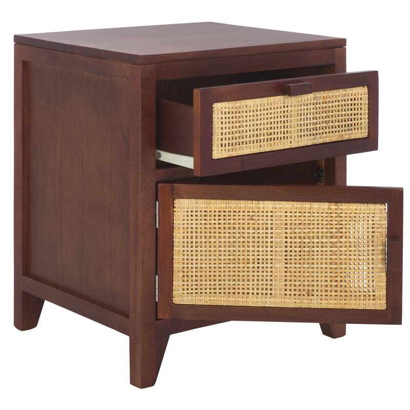 SAFAVIEH Dalia Coastal 1-Drawer 1-Door Nightstand
