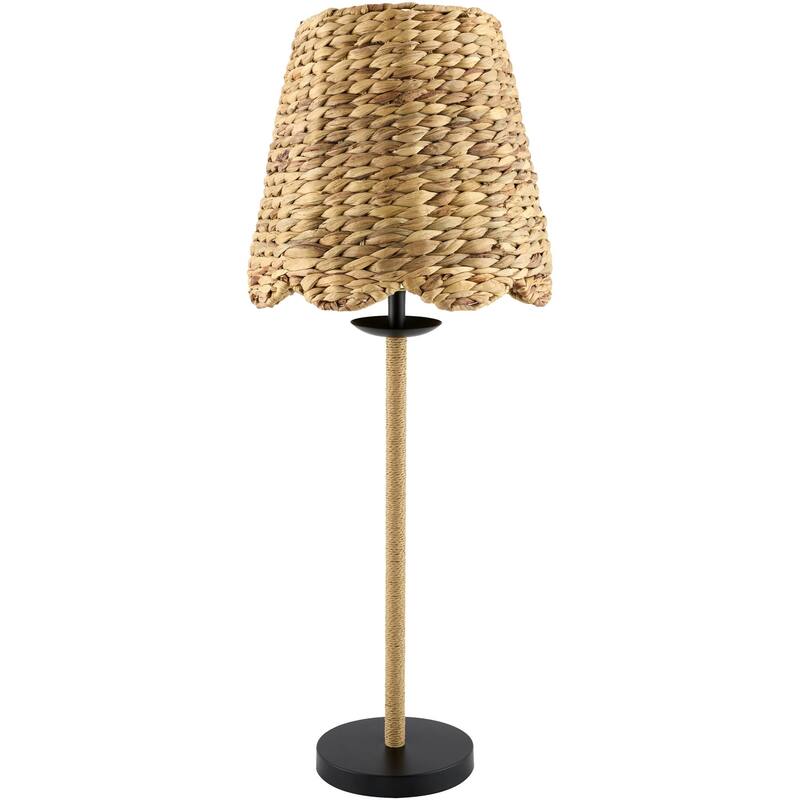 Livabliss Rolla Traditional Accent Table Lamp - Black/Brown