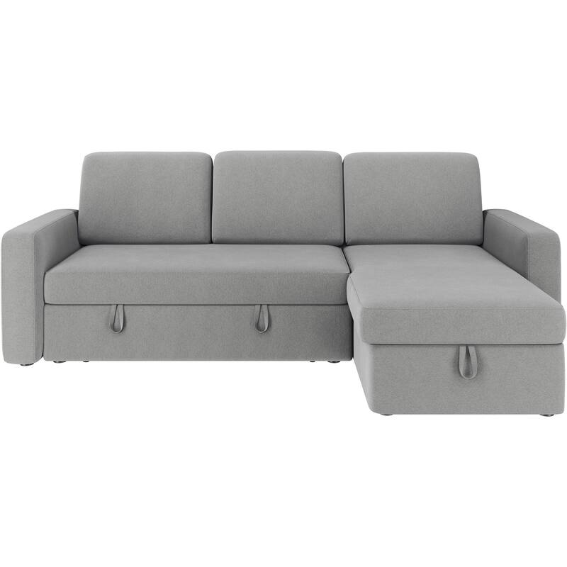Yaheetech L-Shaped Reversible Sectional Sofa with Pull Out Bed & Storage - 83"x 57.5"x33"