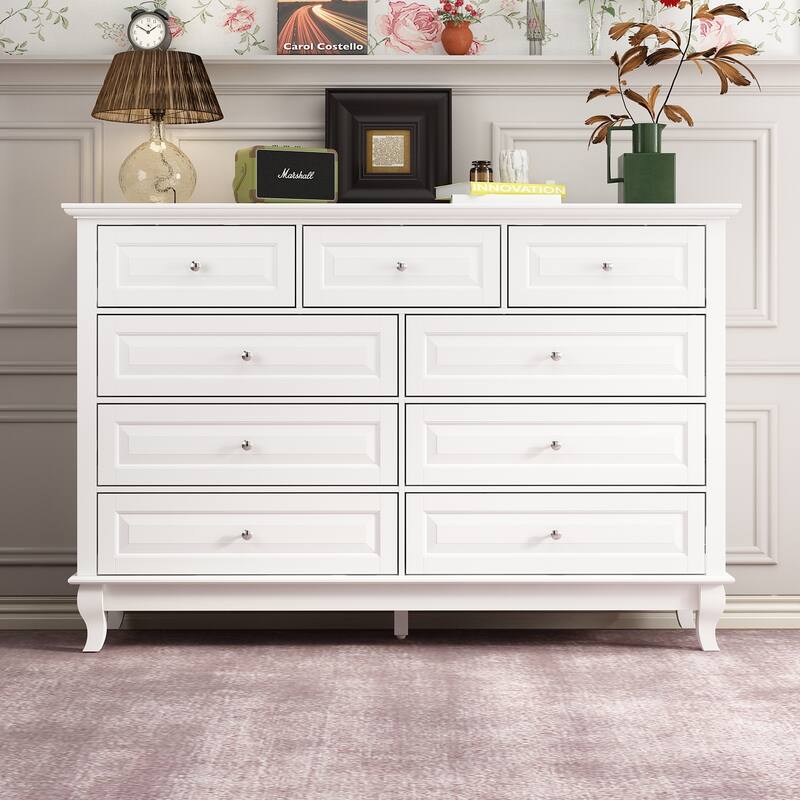Versatile 55.1" Dresser: Chic Storage for Any Room TV Stand Side Table