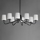 preview thumbnail 11 of 9, Maxim 12698WT Durham 8 Light 35" Wide Chandelier