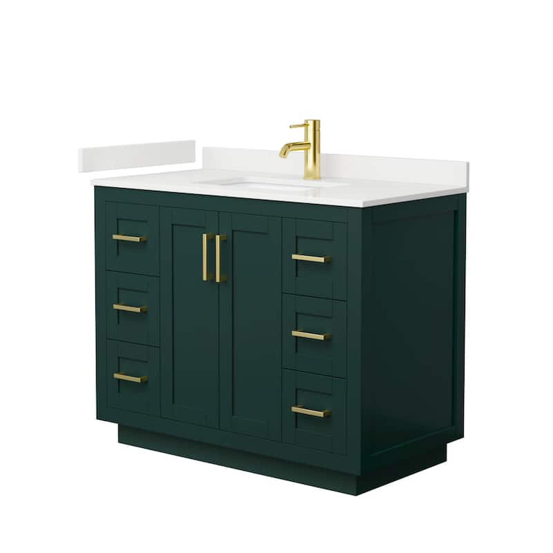Wyndham Collection WCF292942S-QTZ-UNSMXX Miranda 42" Free Standing