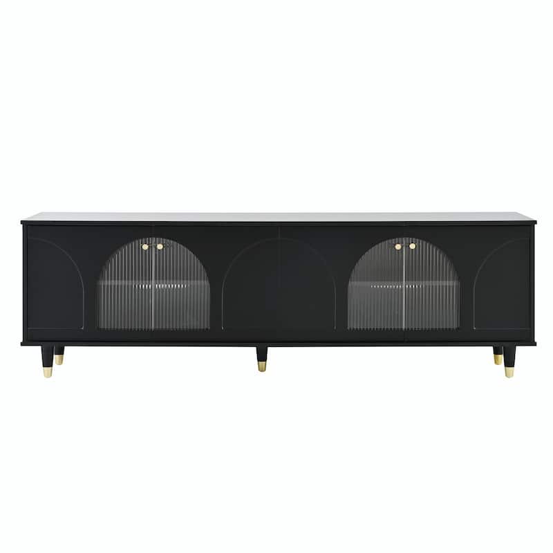 Stylish TV Stand with Adjustable Shelves for TVs Up to 78''