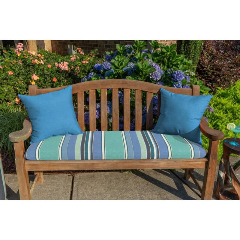 Sunbrella Solid Fabric 1-Piece Indoor/Outdoor Square Throw Pillow, 20"W x 20"L