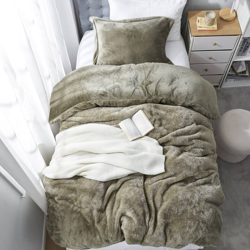Bae, She Thick - Coma Inducer® Oversized Comforter with Cover - Silver Sage