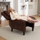 preview thumbnail 33 of 46, HOMYKA Upholstered Chaise Lounge with Nail Trim for Living Room