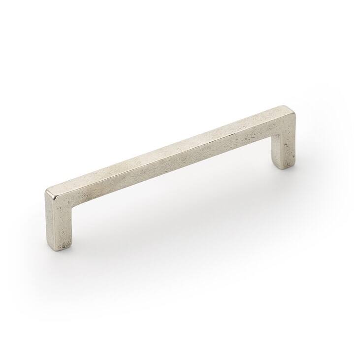 Schaub and Company Vinci 5" Center to Center Rustic Contemporary Solid - Polished White Bronze