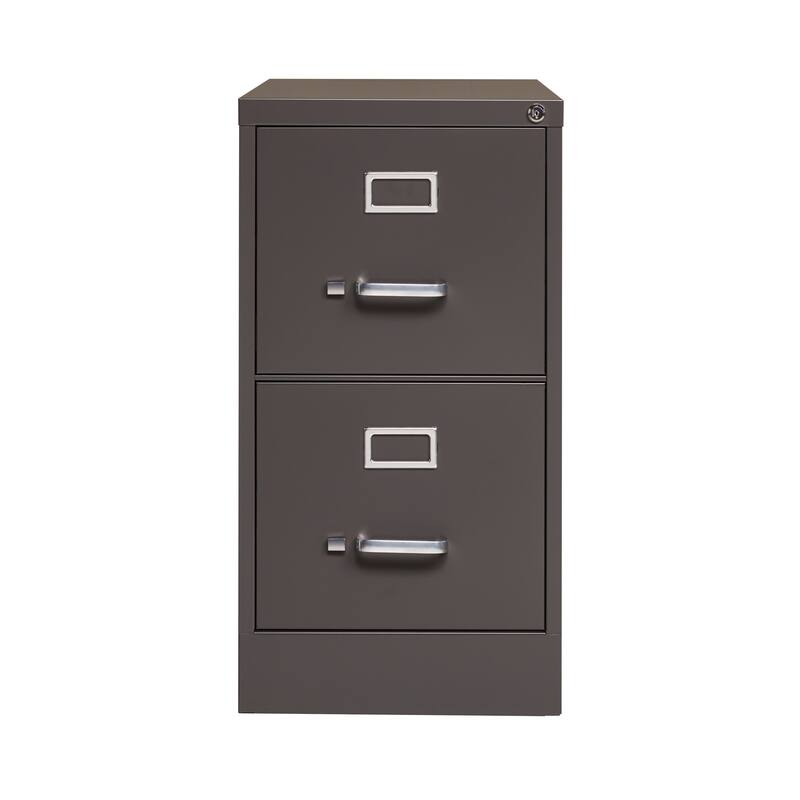 Hirsh 26.5 in 2 Dr Vertical File, Letter, Dropship, Medium Tone